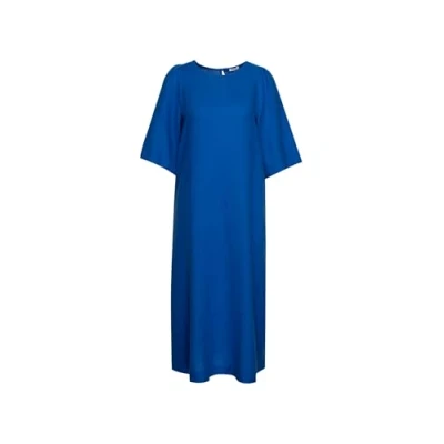 Abbildung von Seidensticker Damen Kleid Blusenkleid Midikleid Regular Fit Bügelleicht Rundhalsausschnitt Glockenärmel Kurzarm Midi