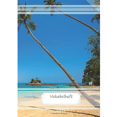 Abbildung von Vokabelheft DIN A4: 70 Seiten liniert, 2 Spalten, Lineatur 53 Palm Beach (Motiv Vokabelhefte, Band 55)