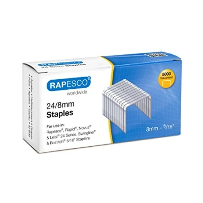 Abbildung von Rapesco S24807Z3 24/8mm Verzinkte Heftklammern, 5000 Stück