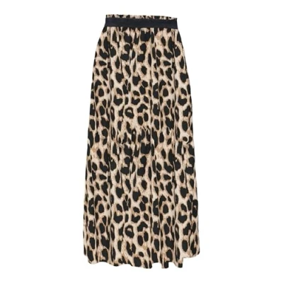 Abbildung von ONLY Damen Onlvenedig AOP Life Long Skirt WVN Noos Midi Rock Perfekt Für Den Alltag, Cloud Dancer, 40
