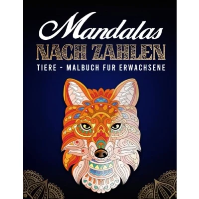 Abbildung von Mandalas nach Zahlen Malbuch für erwachsene: Tiere 36 Wunderschöne zum Ausmalen mit Farbcodes (Band 1)
