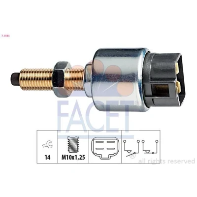 Abbildung von FACET 7.1044 Bremslichtschalter mechanisch M10x1,25 Made in Italy OE Equivalent MITSUBISHI: PAJERO 2, Carisma Hatchback