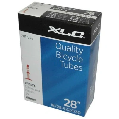 Abbildung von XLC Unisex Erwachsene Fahrradschlauch 700x18/28C 18/28 622/630 SV 48 mm, schwarz, One Size