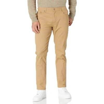 Abbildung von Amazon Essentials Herren 5 Pocket Stretch Twillhose, Sportlich Geschnitten (erhältlich in Big &amp; Tall), Dunkles Khakibraun, 42W / 30L