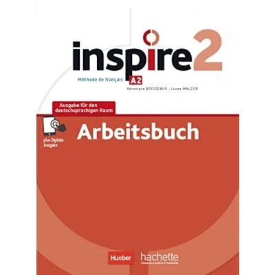 Abbildung von Inspire 2 Ausgabe für den deutschsprachigen Raum: Arbeitsbuch mit Audios online und Code