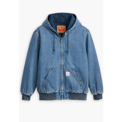 Abbildung von Levi&#039;s Workwear Potrero Hoody Jeansjacke, Herren, Größe: Small, Blue denim