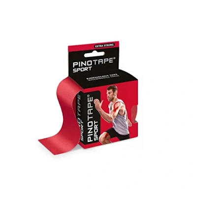 Abbildung von Pinotape Sport Rot kinesiologisches Tape 5 cm x m (Rot)