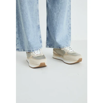 Abbildung von Pepe Jeans Rusper Shine Sneaker low, Damen, Größe: 37, Sand beige Leder und lederimitat