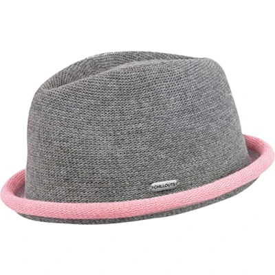 Abbildung von CHILLOUTS quetschbarer Verstellbarer Sommerhut Pork Pie Boston Hat Herren rosa grau