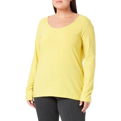 Abbildung von s.Oliver Damen 2138264 T Shirt langarm, Gelb, 42