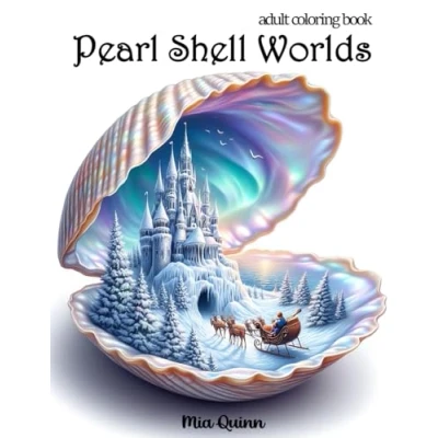 Abbildung von Pearl Shell Worlds: Fantasy Landscape Coloring Book for Adults Stress Relief and Relaxation (Magic Worlds Books, Band 8)