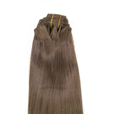 Abbildung von WIG ME UP EX03 GGO 10 Clip in Komplett Set 8 tlg. Extensions Haarverlängerungen Vollkopf Farbe Braun (10) Länge 40cm