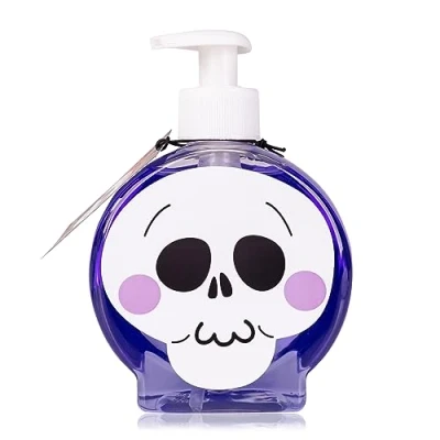 Abbildung von Accentra Handseife HAPPY HALLOWEEN in Pumpspender, Motiv: Totenkopf, 350ml im Flüssigseife, Duft: Scary Berry