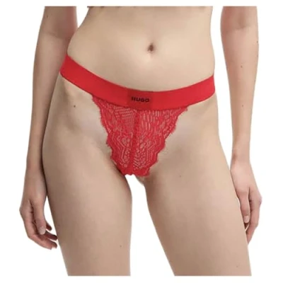 Abbildung von HUGO Thong String, Damen, Größe: Medium, Bright red
