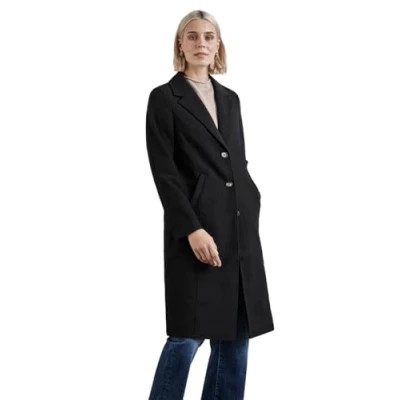 Abbildung von STREET ONE Damen A201958 Mantel in Woll Optik, Quinoa Beige Melange, 34