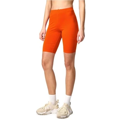 Abbildung von Merry Style Damen Sport Leggings kurz Sportleggings Radlerhose Sporthose aus Baumwolle MS10 200 (Rost,S)