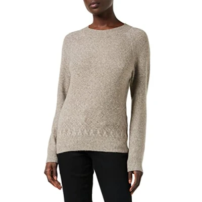 Abbildung von VERO MODA Damen VMDOFFY LS O Neck Blouse GA NOOS 10201022, Walnut/Melange, XS