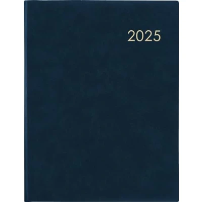 Abbildung von Zettler Wochenbuch 2025 blau, 21x26,5cm, Taschenkalender mit 128 Seiten im wattiertem Einband, 1 Woche auf 2 Seiten, Fadensiegelung, Eckenperforation und internationales Kalendarium