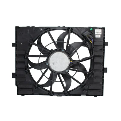 Abbildung von NRF 47859 Lüfter 517 12 600 mit Kühlerlüfterrahmen (Zarge), bürstenloser Motor