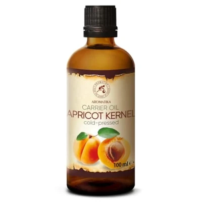 Abbildung von Aprikosenkernöl 100ml Aprikosenöl Prunus Armeniaca aus Italien Kaltgepresst Rein &amp; Natürlich Trägeröl für Haut Körperpflege Haarpflege Trockenes Haar Spliss Entferner