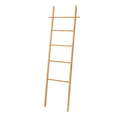 Abbildung von WENKO Handtuchleiter Mod. Bahari, schöne Leiter als Handtuchhalter oder Kleiderständer nutzbar, aus echtem Bambus, 43 x 170 33 cm, Natur