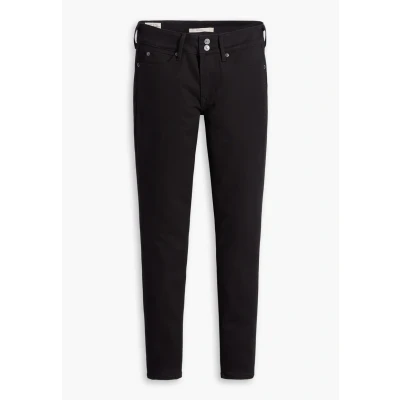 Abbildung von Levi&#039;s 711 Double Button Jeans Skinny Fit, Damen, Größe: 28x34, Night is black