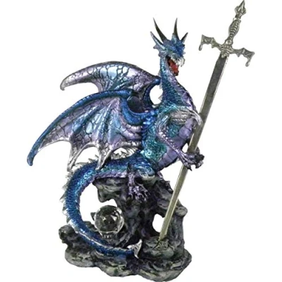 Abbildung von Nemesis Now Brieföffner Schwert des Drachens 23cm blau