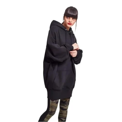 Abbildung von Urban Classics Ladies LONG Oversize Hoody Kapuzenpullover, Damen, Größe: XXL, Black