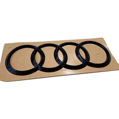 Abbildung von Audi 8V7071802 Ringe Emblem Logo schwarz Tuning Exclusive Black Edition, für Q3 (Typ F3) Sportback