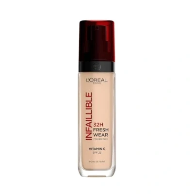Abbildung von L&#039;Oréal Paris Make up, Wasserfest und langanhaltend, Flüssige Foundation mit LSF 25, Infaillible 32H Fresh Wear Nr. 132 Cool Light, 30 ml
