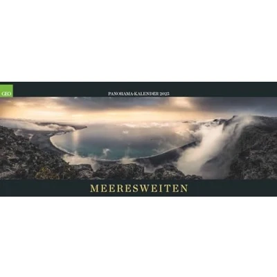 Abbildung von GEO Panorama: Meeresweiten 2025 Wandkalender majestätische Ozean Ansichten, extra breites Format 120x50 cm, mit eindrucksvollen Meeresfotografien