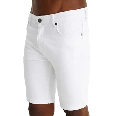 Abbildung von Leif Nelson Shorts Herren Kurze Hosen Männer Jeansshorts Denim Sommer Freizeithose Basic LN 1397 Weiß
