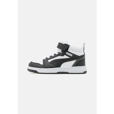 Abbildung von PUMA Rebound V6 MID JR Unisex Sneaker high für Kinder, Größe: 37, White/black Schuhe