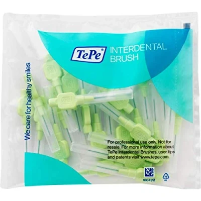 Abbildung von TePe Interdentalbürsten X soft HELLGRÜN 0,8 mm, 25 Stück