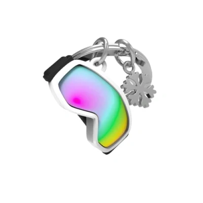 Abbildung von O meta[l]morphose Metalmorphose Schlüsselanhänger, Mehrfarbig, gelbe Ente und Babysilber, Edelstahl, schwimmend, Einheitsgröße, Skibrillen Skibrille