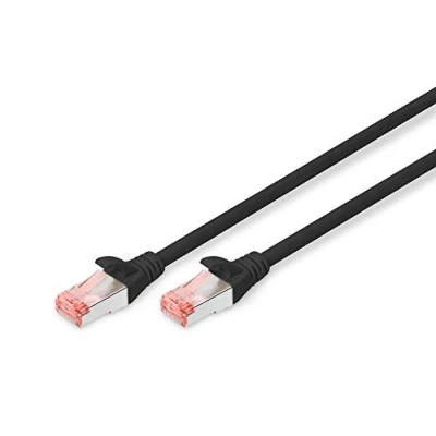 Abbildung von DIGITUS LAN Kabel Cat 6 10m RJ45 Netzwerkkabel S/FTP Geschirmt Kompatibel zu 6A &amp; 7 Schwarz