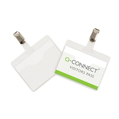 Abbildung von Q Connect KF01560 Besucher Namensschild 60 x 90 mm 25 Stück