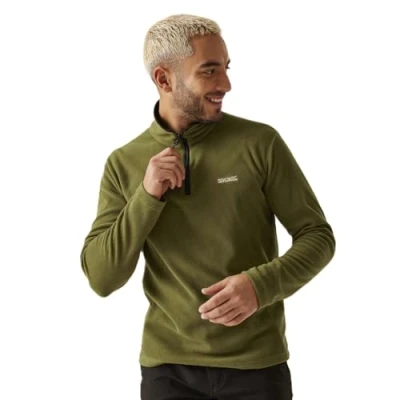Abbildung von Regatta Herren Mens Thompson Half Zip Light Thermal Fleece Jacket Pullover, Nephritgrün, XL EU