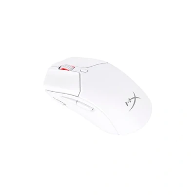 Abbildung von HyperX Pulsefire Haste 2, Wireless Gaming Maus, Dual Mode (2,4 GHz/Bluetooth), 26K Sensor, 26.000 DPI, Bis zu 100 Std Akkulaufzeit, 6 Programmierbare Tasten, RGB, PC/PS5/PS4/Xbox kompatibel, Weiss