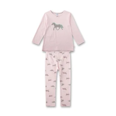 Abbildung von Sanetta Mädchen Schlafanzug Rosa Hochwertiger und bequemer aus Bio Baumwolle für Mädchen. Pyjamaset 104