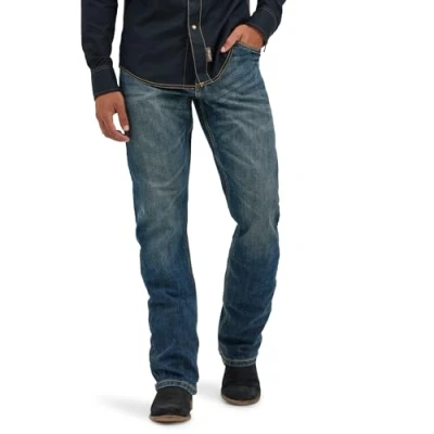 Abbildung von Wrangler Herren Boot Cut Calça Retrô Bootcutretro Slim Fit Bootcut Jeans, Layton, 32W / 32L