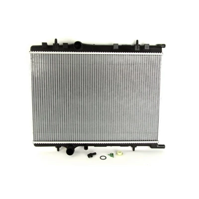 Abbildung von VALEO 732890 Kühler, Motorkühlung Aluminium 378 563 18 Kühlrippen gelötet PEUGEOT: 307 SW