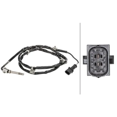 Abbildung von HELLA 6PT 358 181 071 Sensor, Abgastemperatur mit Befestigungsclips am Kabel OPEL: Zafira B, Astra H Caravan