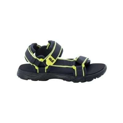 Abbildung von Jack Wolfskin Seven SEAS Trekkingsandale für Kinder, Größe: 29, Blue/lime Schuhe