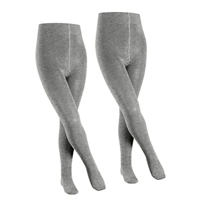 Abbildung von Falke Family 2PACK Everyday Casual Strumpfhose für Kinder, Größe: 134/146, Light grey