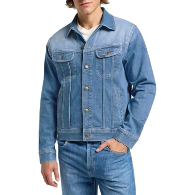 Abbildung von Lee Rider Jacket Jeansjacke, Herren, Größe: 42, Worn indigo