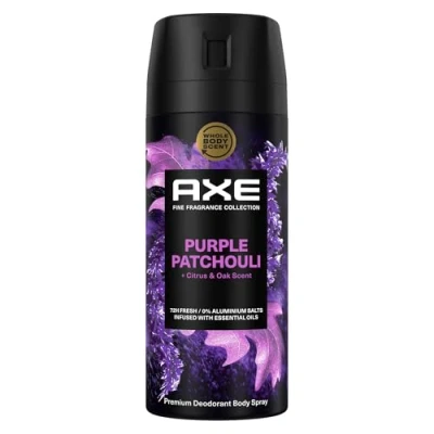 Abbildung von Axe Fine Fragrance Collection Premium Bodyspray Purple Patchouli Deo ohne Aluminium für 72 Stunden Frische 150 ml