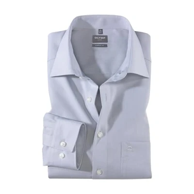 Abbildung von OLYMP Herren Oberhemd Langarm Luxor,Chambray,Comfort fit,New Kent,Silbergrau 63,46