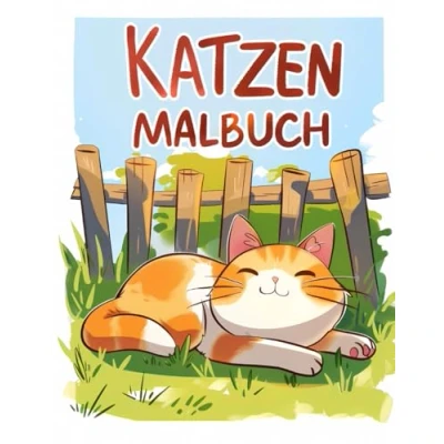 Abbildung von Katzen Malbuch: Mit über 55 Malvorlagen für Kinder im Alter von 5 bis 12 Jahren, Mädchen und Jungen.