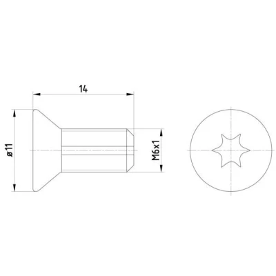 Abbildung von TEXTAR TPM0012 Schraube, Bremsscheibe PEUGEOT: 308 II Hatchback, 206 309 CITROËN: C4 I Grand Picasso, C5 Estate